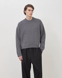 Merino Knit Sweater - Grey