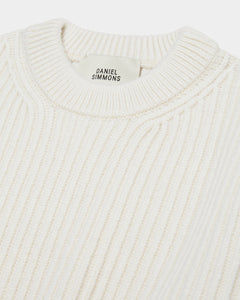 Heavyweight Merino Knit Sweater - Cream