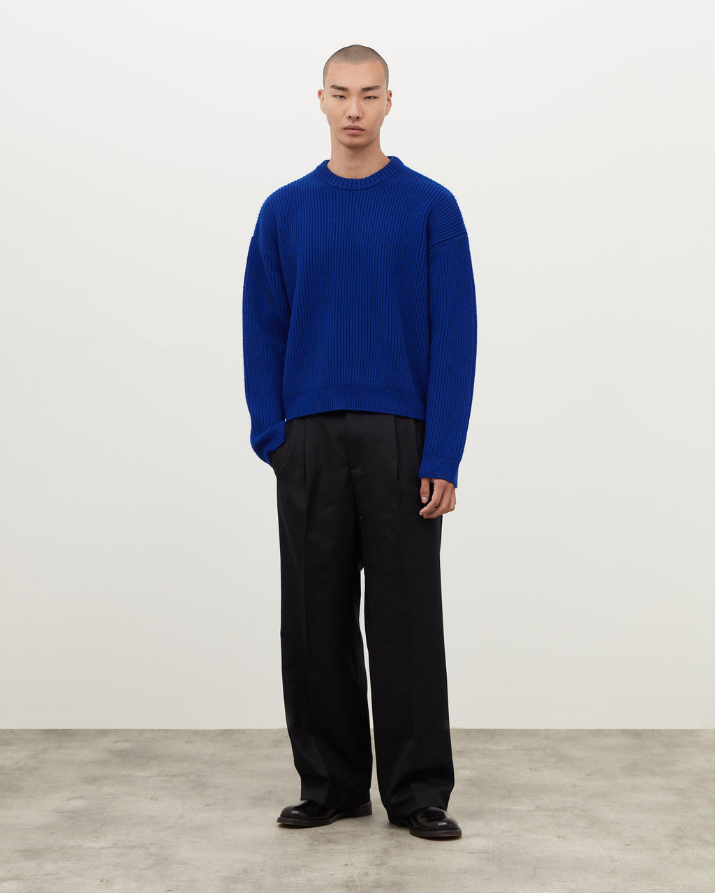 Daniel Simmons - Merino Knit Sweater - Royal Blue