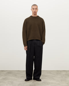 Merino Knit Sweater - Moss Green