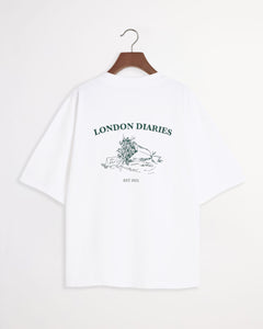 London Diaries Flowers T-shirt - White