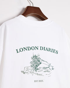 London Diaries Flowers T-shirt - White