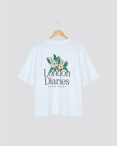 London Diaries Summer Flowers - White