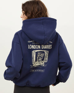 London Diaries Thanks for Watching Hoodie - Navy