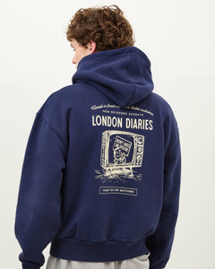 London Diaries Thanks for Watching Hoodie - Navy