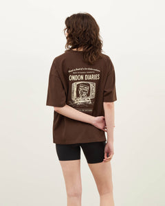 London Diaries Thanks for Watching T-shirt - Brown
