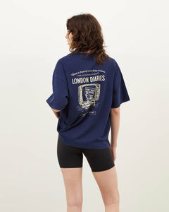 London Diaries Thanks for Watching T-shirt - Navy