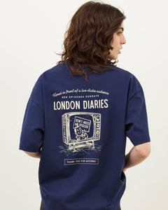 London Diaries Thanks for Watching T-shirt - Navy