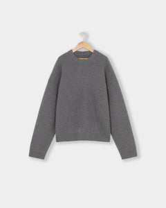 Merino Knit Sweater - Grey