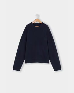 Merino Knit Sweater - Navy