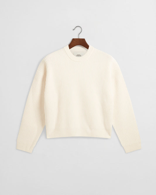 Merino Knit Sweater - Cream