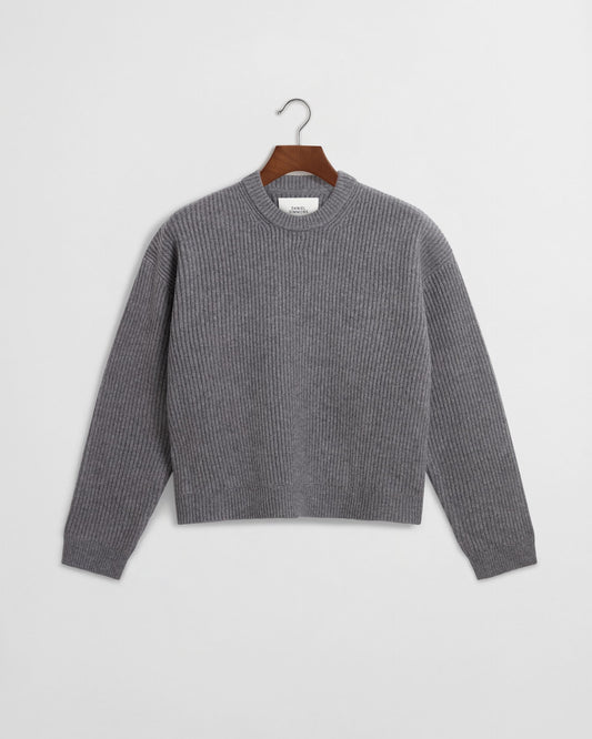 Merino Knit Sweater - Grey