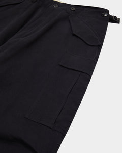 Military Cargo Trousers - Vintage Black