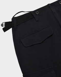 Military Cargo Trousers - Vintage Black