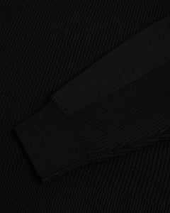 Military Knit Sweater - Black