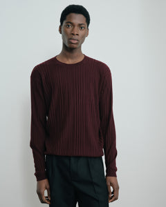 Daniel Simmons - Pelosa Knit Long Sleeve - Burgundy