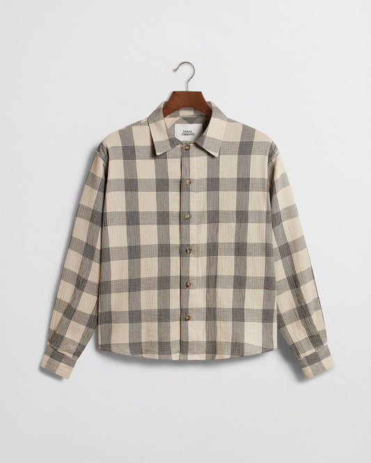 Portuguese Flannel Shirt - Cream and Black