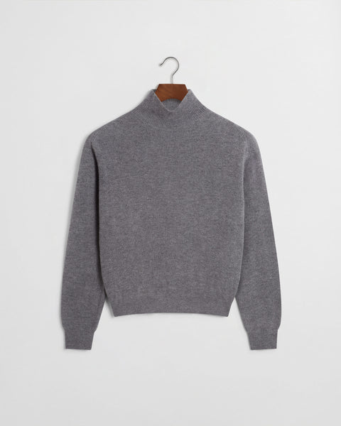 Daniel Simmons - Merino Roll Neck Sweater - Grey