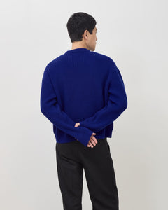 Merino Knit Sweater - Royal Blue