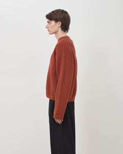 Merino Knit Sweater - Rust
