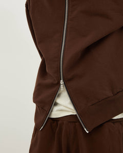 Zip Hoodie - Coffee Brown